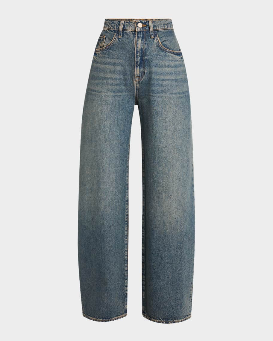 Gerri High-Rise Barrel Jeans | Neiman Marcus
