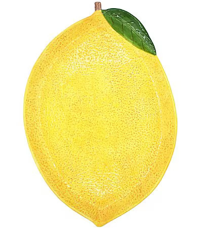 8 Oak Lane Lemon Serving Platter - Yellow | Dillard's
