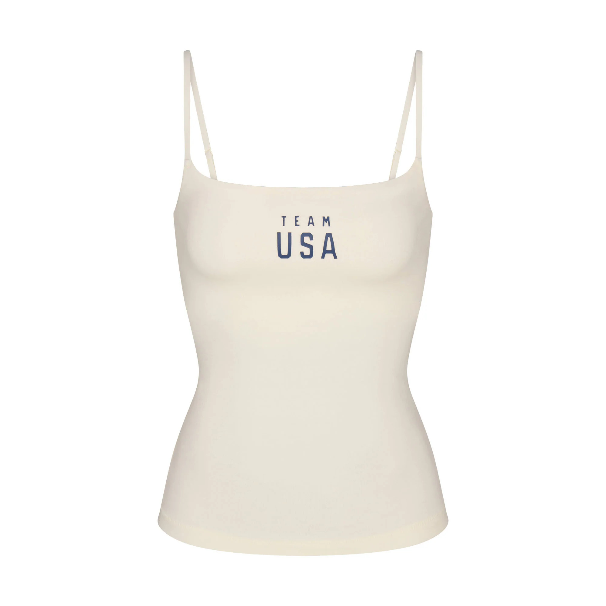 SKIMS FOR TEAM USA COTTON JERSEY OLYMPIC CAMI | ECRU | SKIMS | SKIMS (US)