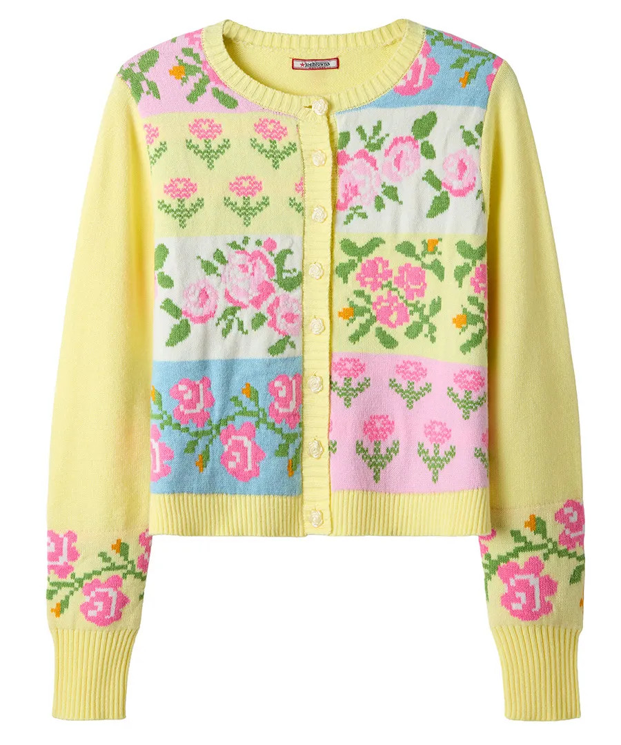 Felicity Patchwork Floral Cardigan | Joe Browns