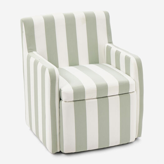 Grey & White Striped Armchair 80x66cm | TK Maxx