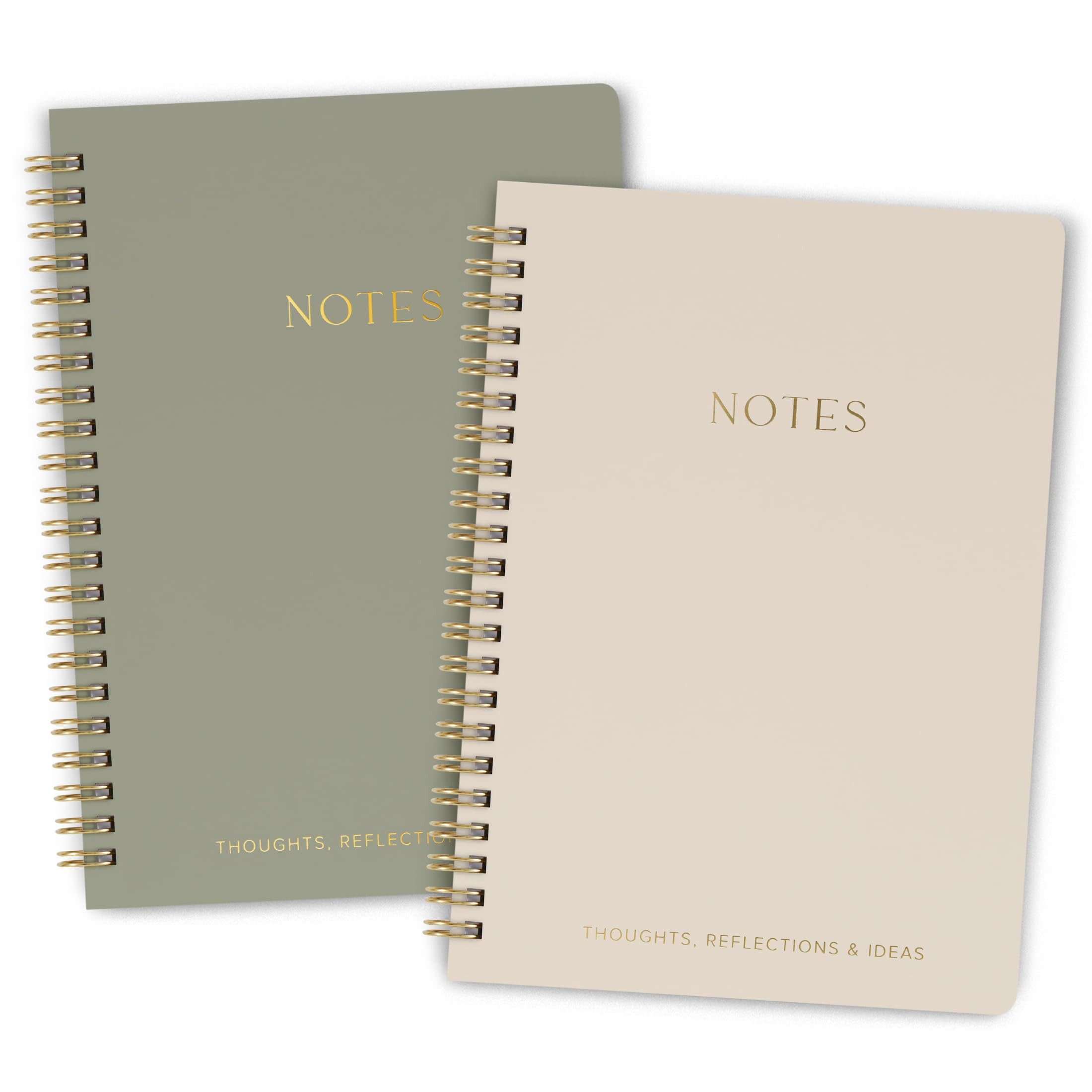Aesthetic Spiral Notebook Set of 2 For Women and Men - Cute College Ruled 8x6 Bible Study Journal... | Amazon (US)
