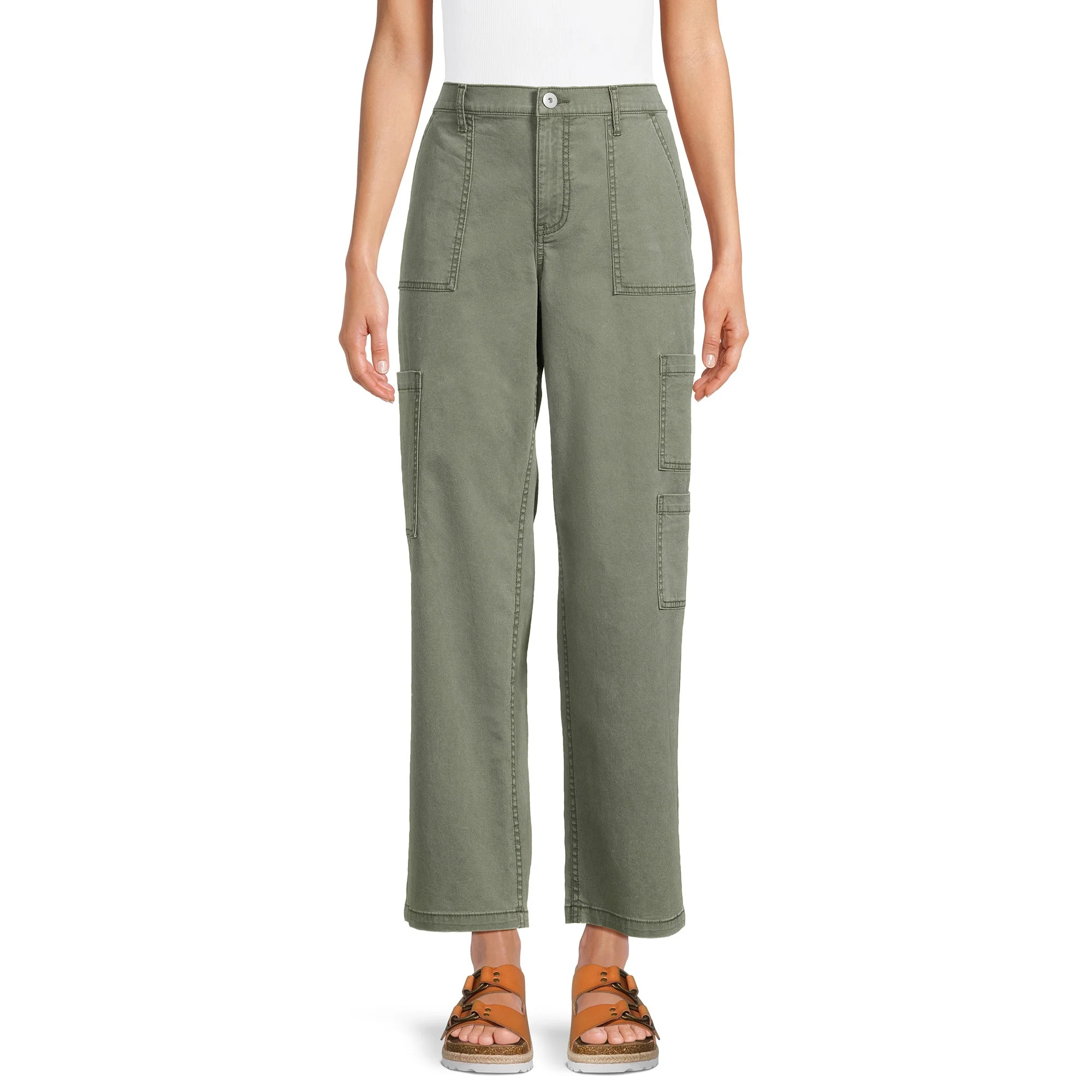 No Boundaries Juniors' Wide Leg Cargo Jeans, Sizes XS-XXXL | Walmart (US)