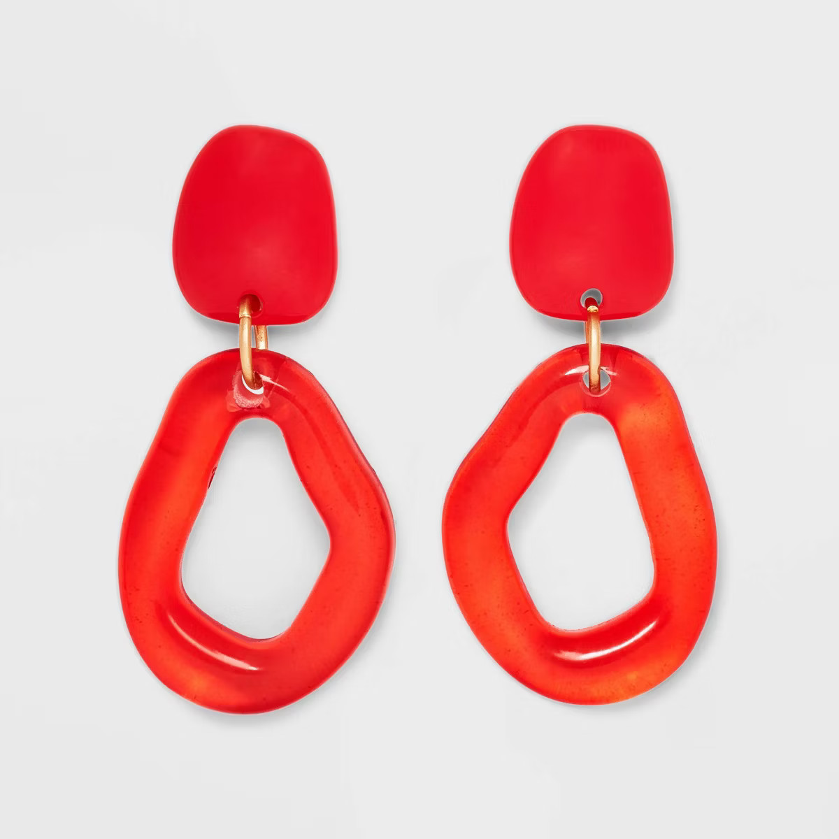 Irregular Post and Link Drop Earrings - Universal Thread™ | Target