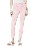 HUE Women's Ultra Soft Denim High Waist Skimmer Legging, Pale Pink Wash - Sunwashed, L | Amazon (US)
