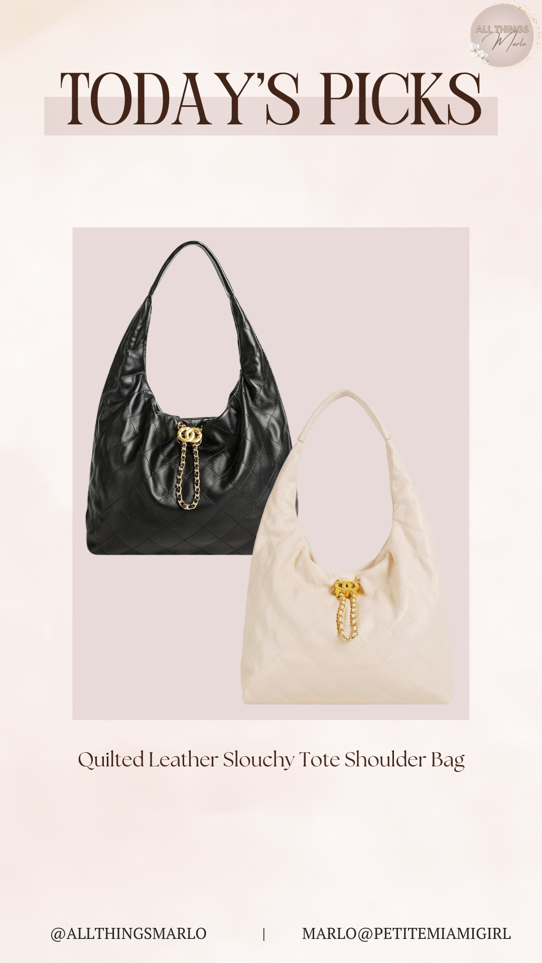 Quilted Leather Slouchy Tote Shoulder Bag 

 #LTKSeasonal #LTKWorkwear #LTKTravel