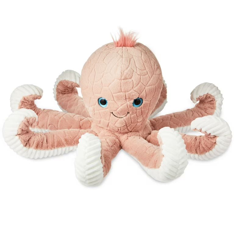 Valentine's Day Extra Large Pink Octopus Child's Plush Toy by Way To Celebrate | Walmart (US)