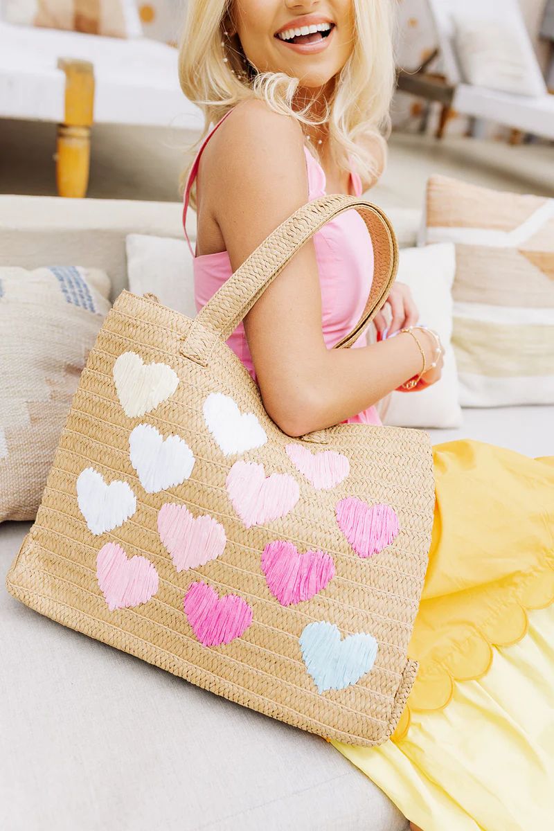 Major Heart Eyes Tote Bag - Natural | The Impeccable Pig