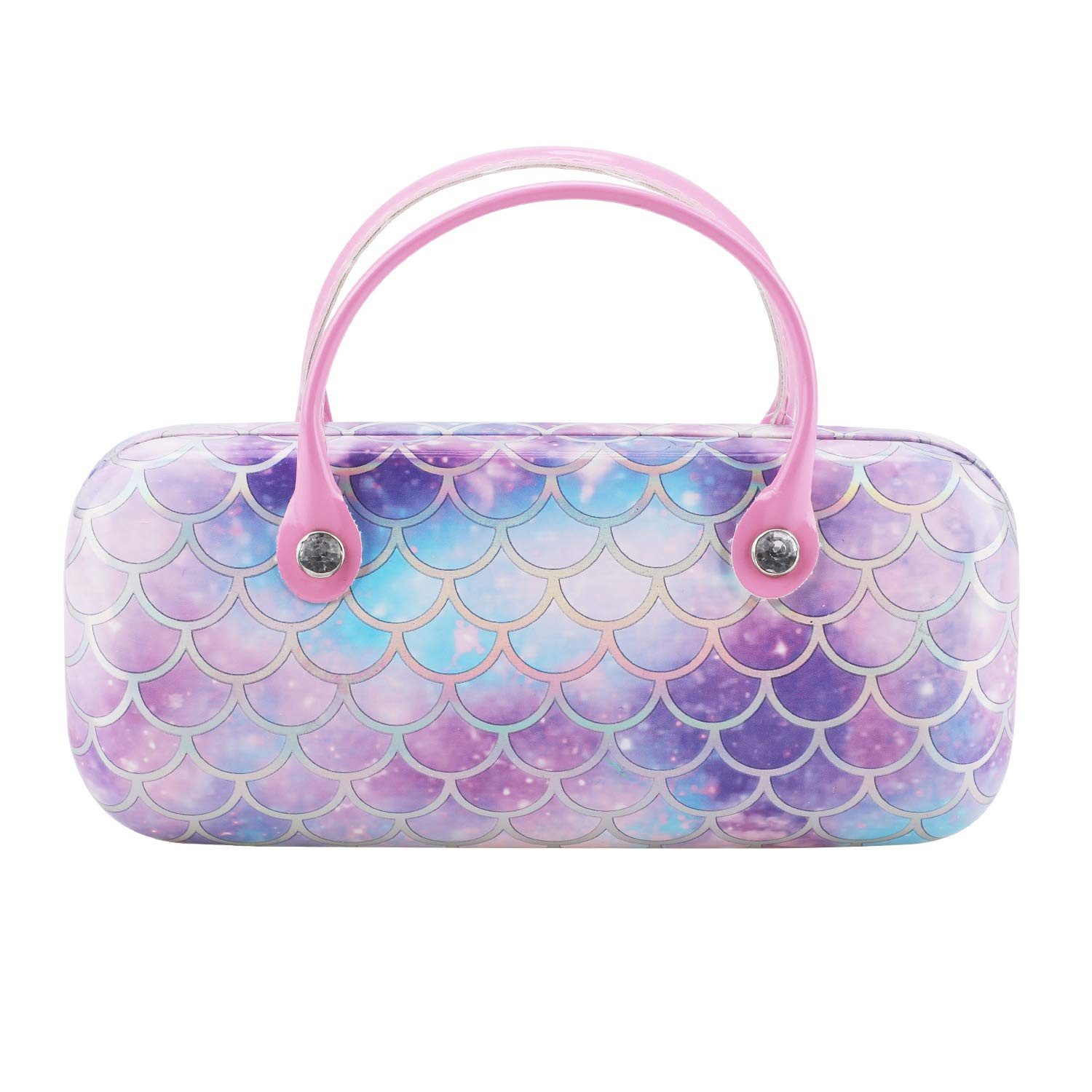 Hifot Mermaid Hard Eyeglass Case, Makeup Storage Bag Portable Sunglasses Pouch with Handle | Amazon (US)