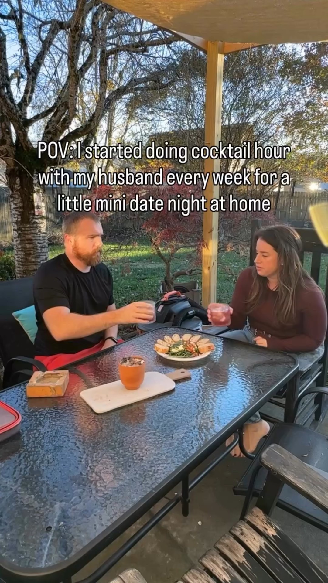 Send this to your husband & start joining us for cocktail hour. 

A friend told me I needed to try this and she was so right!

This was an easy to put together appetizer and it tastes amazing

Ingredients:
- Pesto 
- Burrata
- Arugula
- Olive oil
- Salt
- Bruschetta 
- baguette 

Directions:
- Slice the bread, drizzle with olive oil and toast
- Place arugula on a plate
- Break open a ball of burrata on top
- Drizzle with pesto, olive oil, and flaky sea salt
- Top with bruschetta (I added this step from my friends recipe) 
- serve with sliced bread and enjoy

I had this with a mocktail that was super simple, just 2 ingredients 
- Simply Pop Lime Flavored
- Pomegranate juice

#CouplesCocktailHour #MarriageOnPurpose

#LTKFamily #LTKfoodie #LTKHome