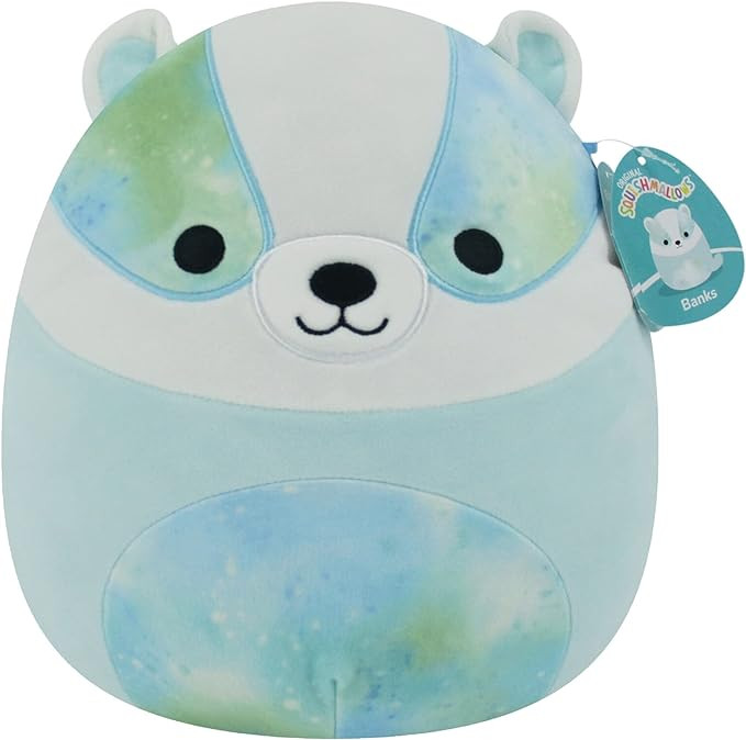Squishmallows 12-Inch Banks Blue Badger - Medium-Sized Ultrasoft Official Kelly Toy Plush | Amazon (US)
