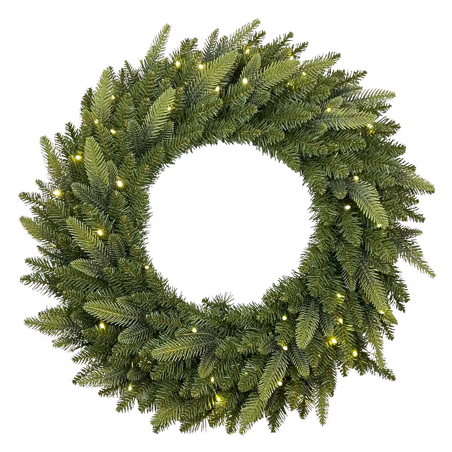 Holiday Living Everett 30-in Pre-lit Indoor/Outdoor Battery-operated Green Fraser fir Artificial ... | Lowe's