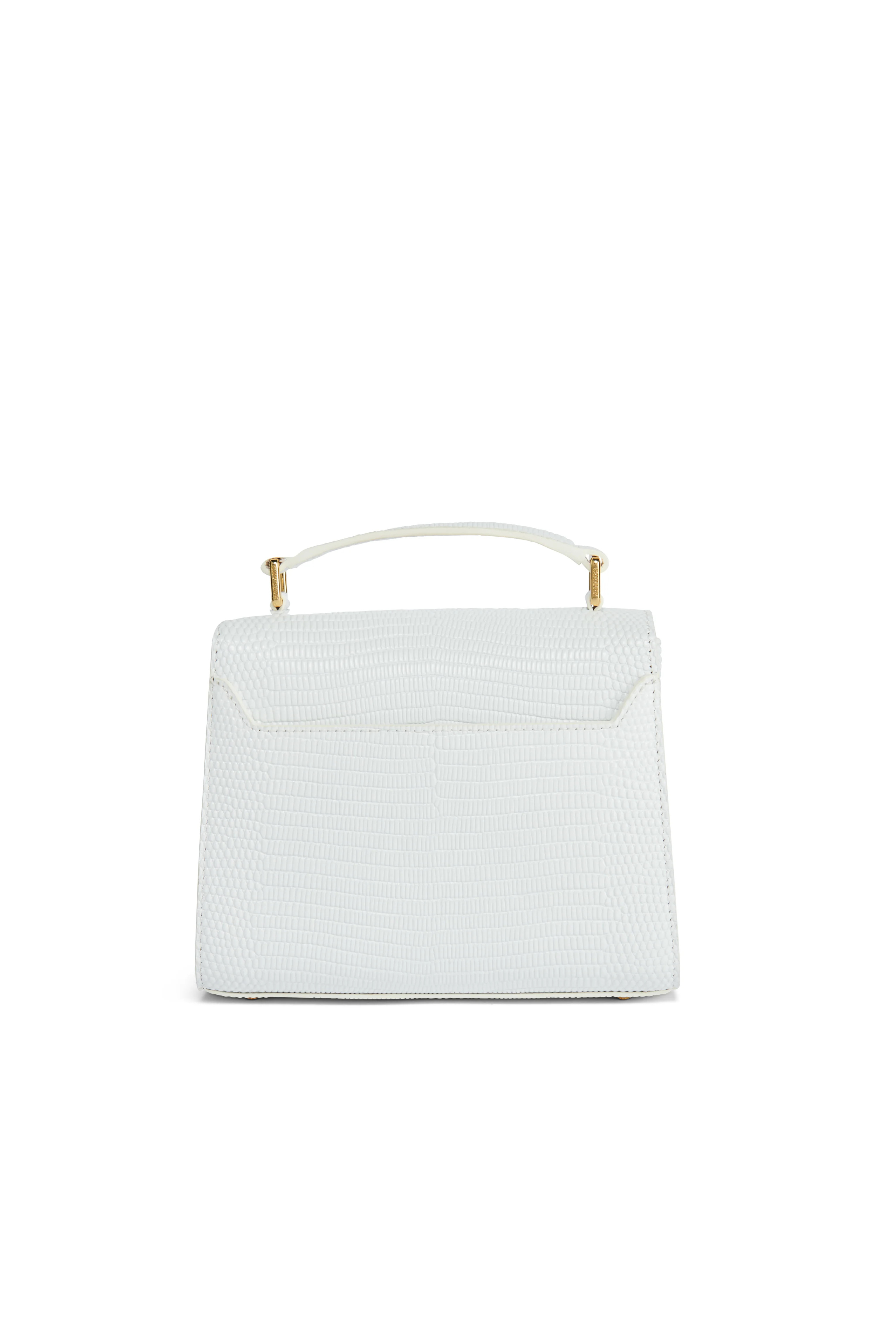 Mini Cheltenham Bag (White Lizard) | Holland Cooper