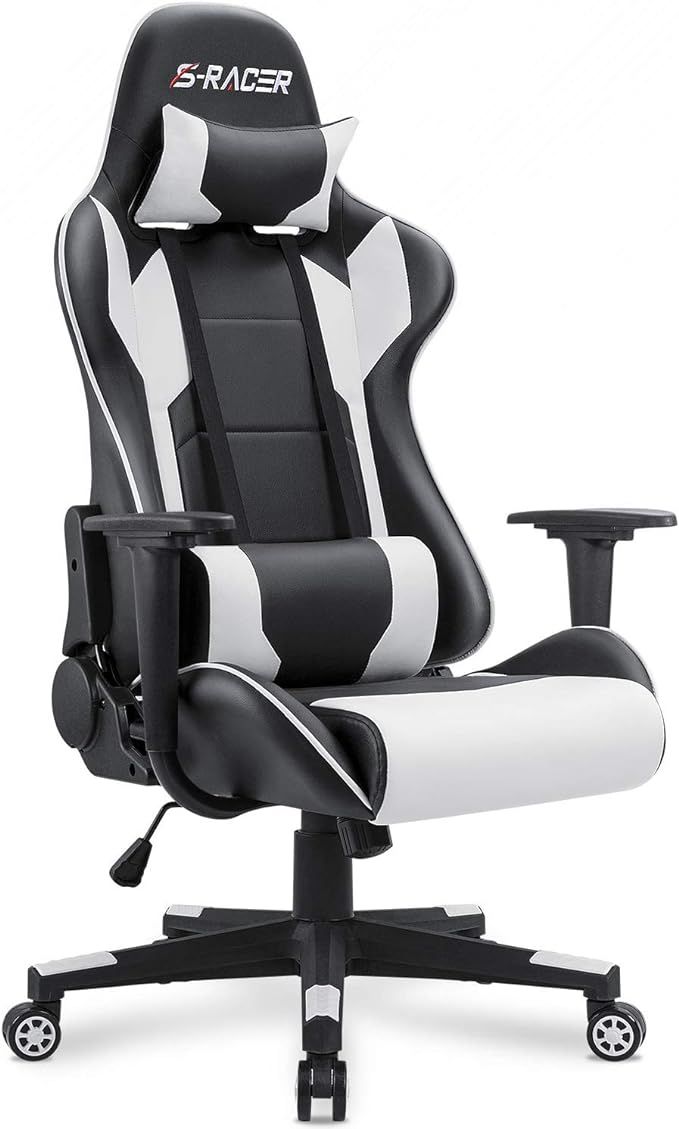 Homall Gaming Chair Office Chair High Back Computer Chair Leather Desk Chair Racing Executive Erg... | Amazon (US)