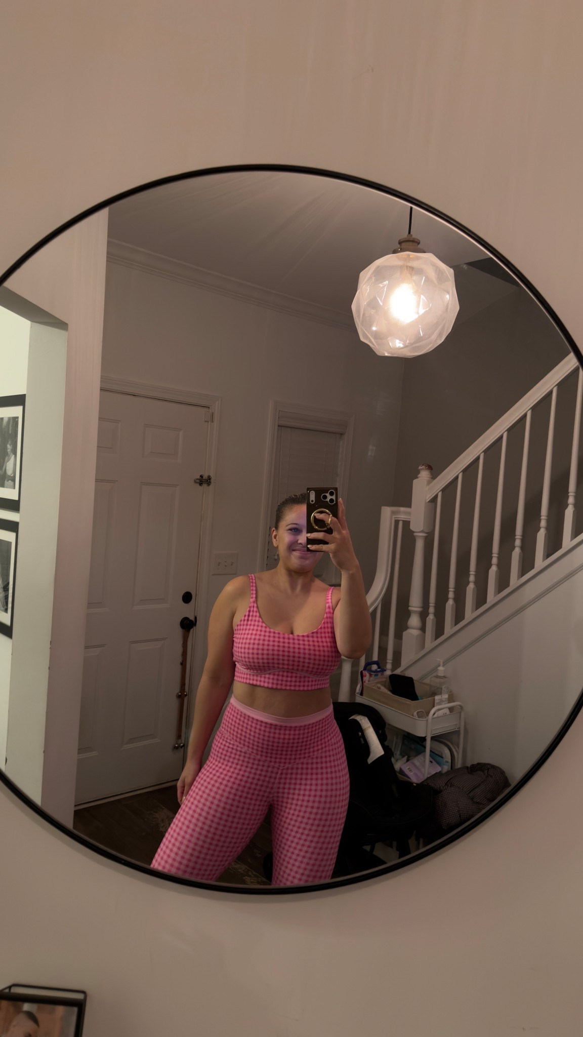 New target workout set 
XL in bra
L in leggings 