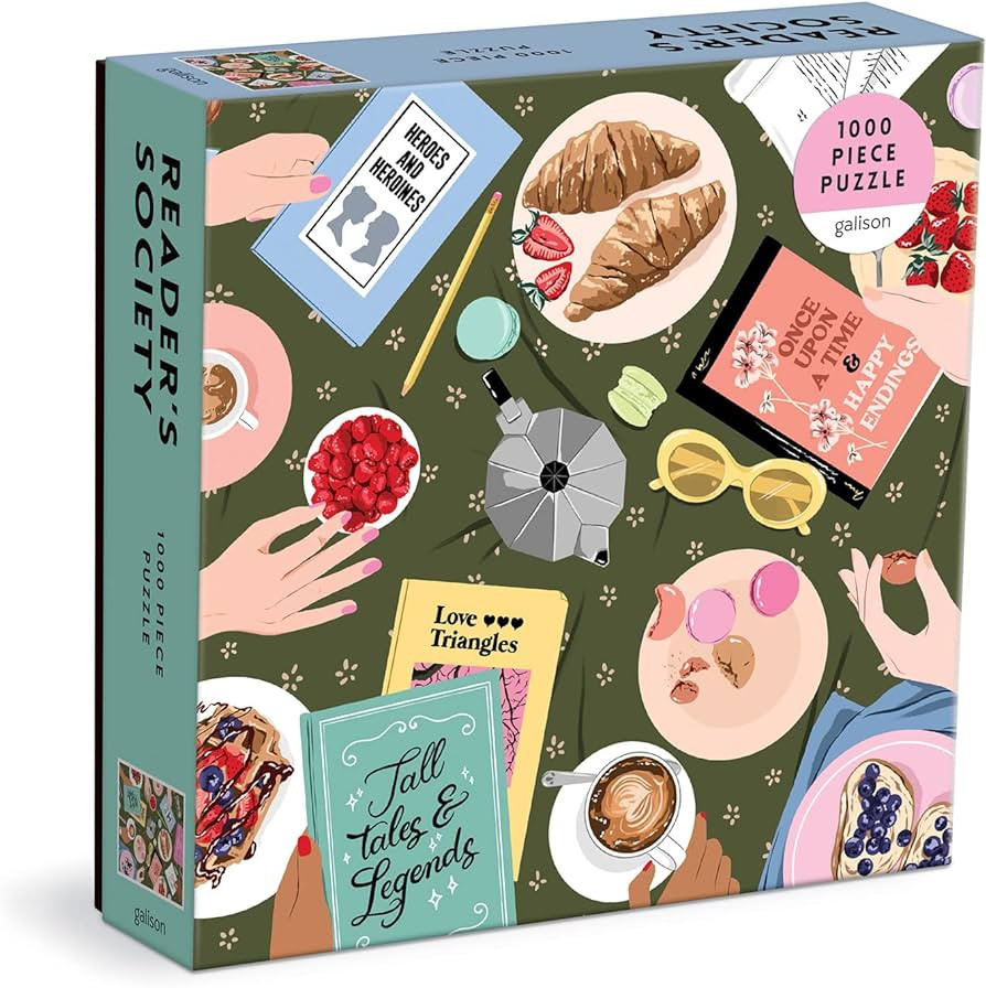 Galison Reader's Society 1000 Piece Puzzle from Galison - 1000 Piece Puzzle for Adults, Colorful ... | Amazon (US)