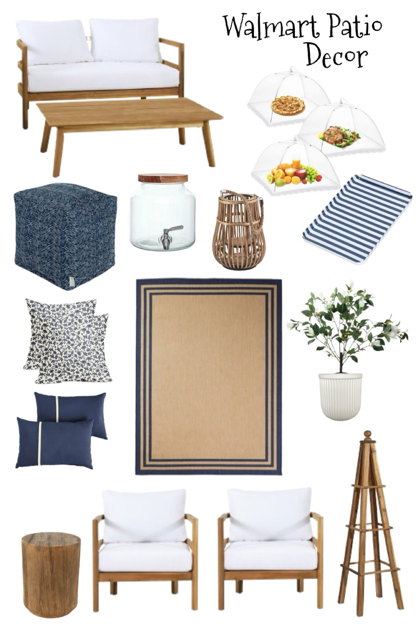 Outdoor patio decor for summer entertaining from Walmart 

#LTKfindsunder100 #LTKhome #LTKSeasonal