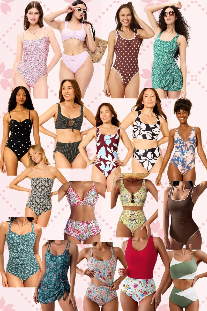 There are no itsy-bitsy, teeny-weeny bikinis here, but these modest swimsuits are far from boring. 

 #LTKSwim