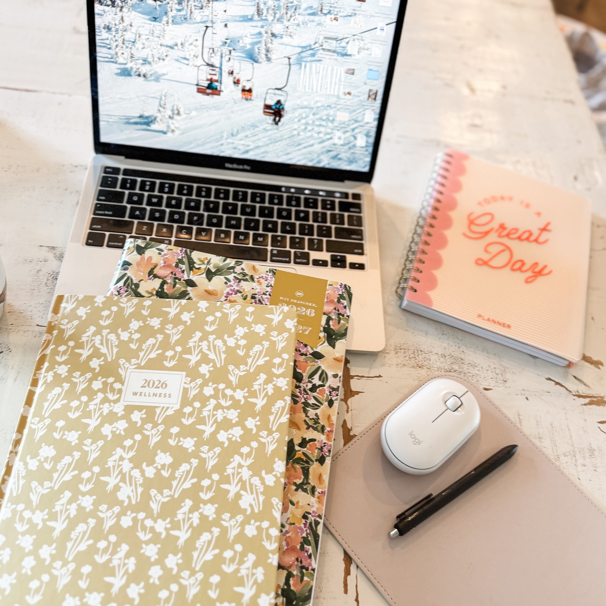 My planners for 2026. New year planning & goal setting. 
Wellness weekly agenda every girl x target for all things lifestyle & day designer monthly planner for content calendar & podcast planning 
