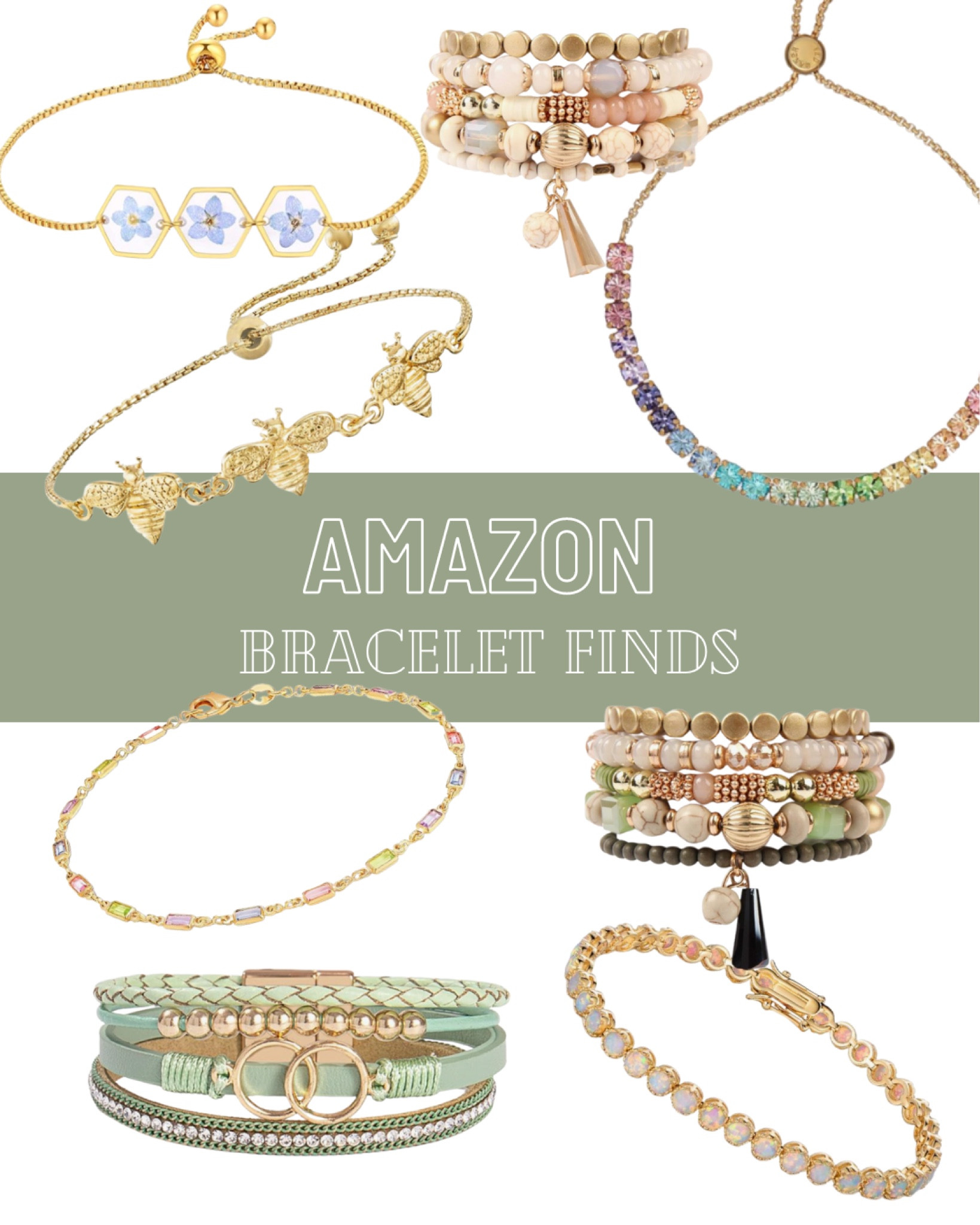Some dazzling #bracelets to dress up any outfit! I would wear any of these with a white tee and jeans, for a night out, or to a wedding! Love wearing all of these colors year round ❤️.

#jewlery #formal #fancy #pastel #accessories #amazon #fallfashion #gift #occassion 

#LTKxPrime #LTKGiftGuide #LTKwedding