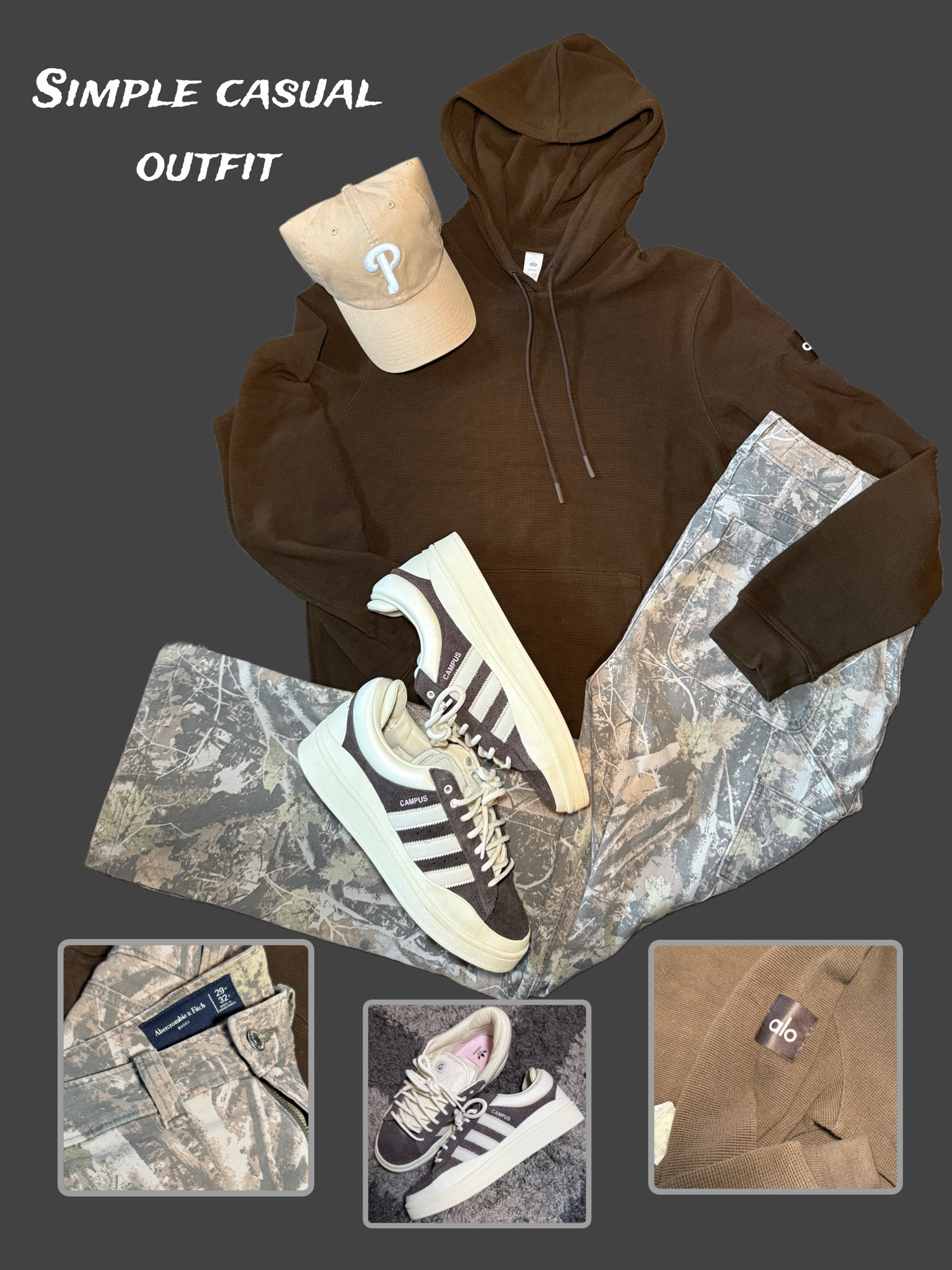 Simple casual is the way to go. Alo, Abercrombie and adidas help make it easy. #casualoutfit #casualmen #camopant #adidascampus #adidassneaker #aloyoga 

#LTKShoeCrush #LTKStyleTip #LTKMens