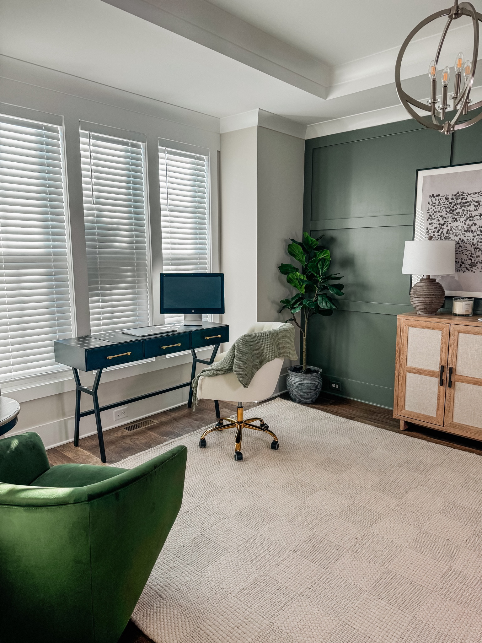 Home office! 

Moody home office, office desk, office chair, neutral office, neutral home office, green office, green chair, modern organic home, office tree, moody accent wall, office accent wall, office console, office decor 

#LTKhome #LTKstyletip #LTKfamily