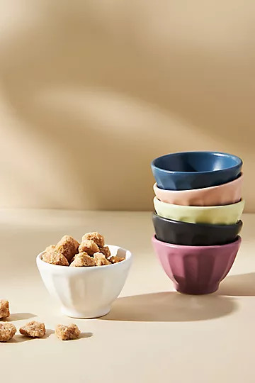 Mini Matte Latte Bowls, Set of 6 | Anthropologie (US)