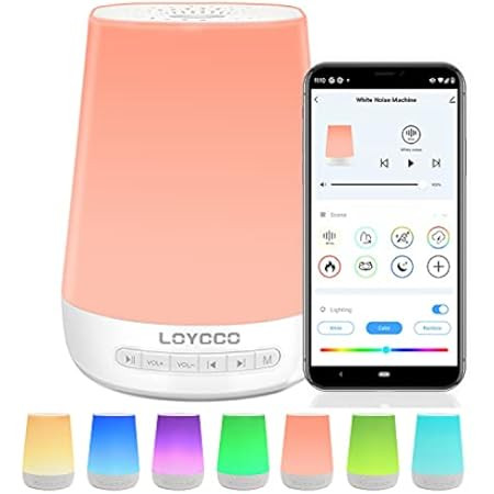 Baby Sound Machine, Momcozy White Noise Machine for Baby Sleeping with Night Light, Toddler Sleep Tr | Amazon (US)