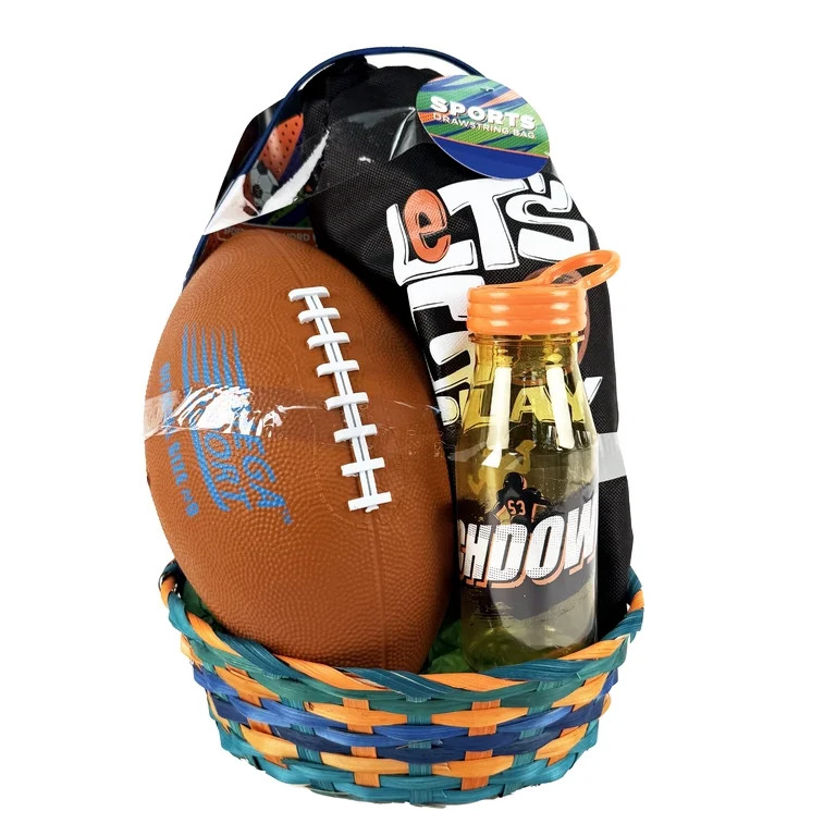Football with Bag Prefilled Easter Basket, by Megatoys | Walmart (US)