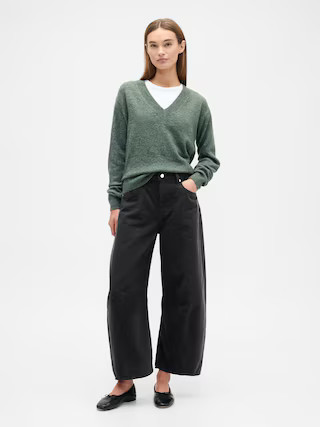 High Rise Horseshoe Crop Jeans | Gap Factory