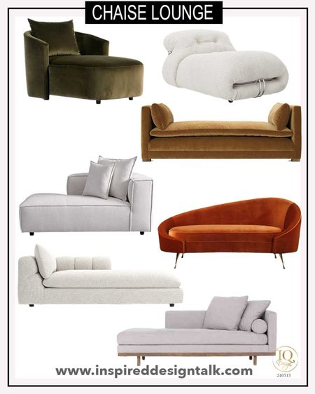 Chaise lounge chair ideas to update your living room, bedroom, den, or basement. 

#LTKhome #LTKstyletip #LTKover40