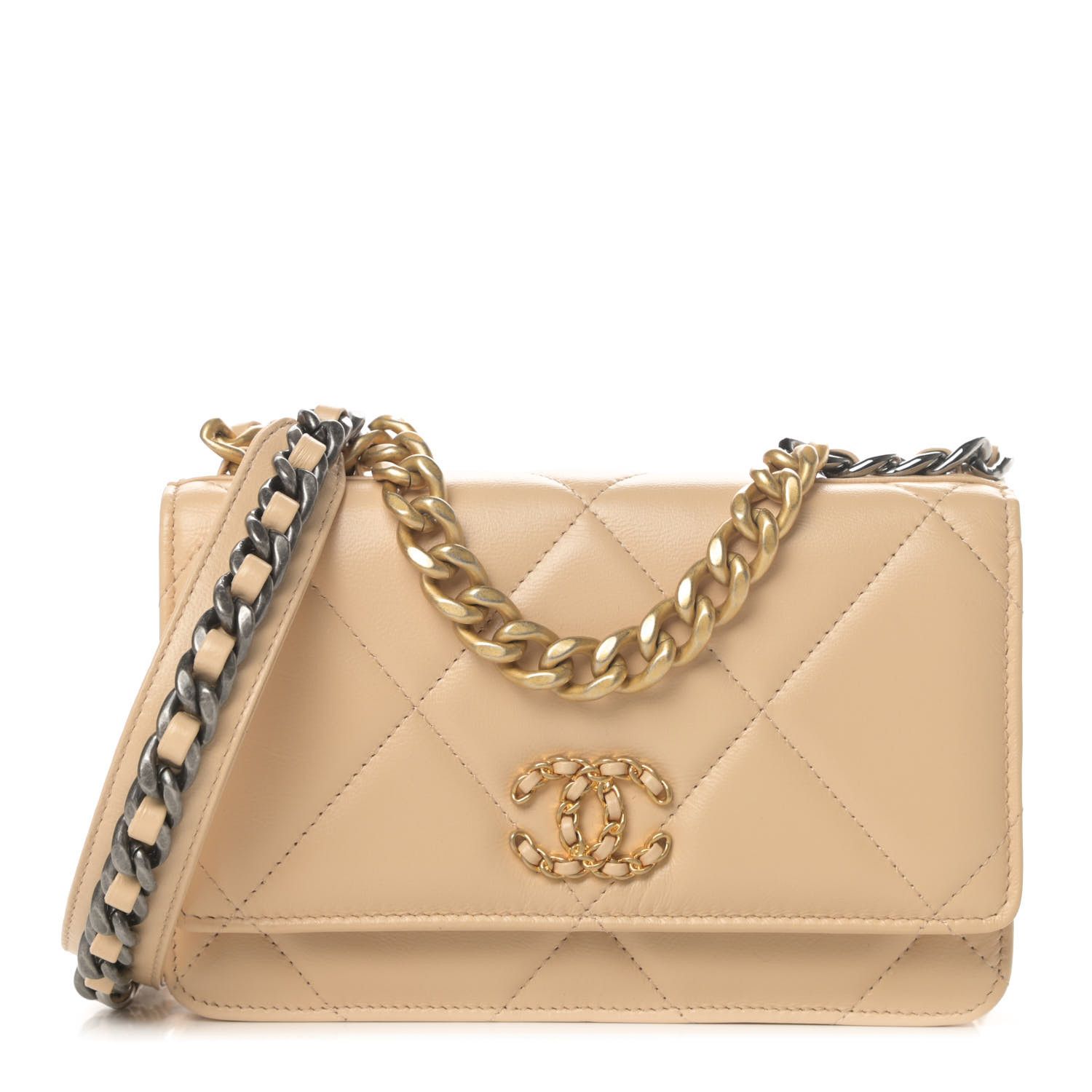 CHANEL

Lambskin Quilted Chanel 19 Wallet On Chain WOC Beige | Fashionphile