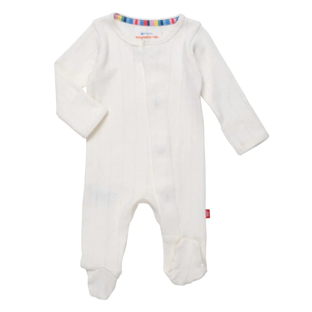 love lines pointelle footie | Ellifox