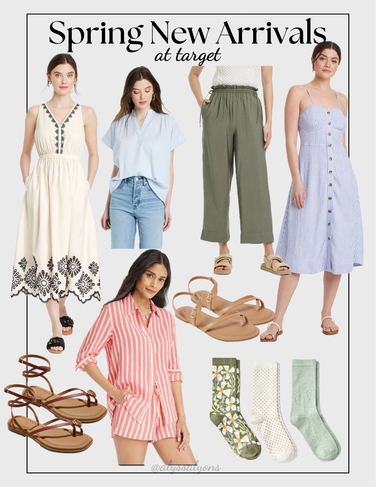 New spring arrivals for women at target! 

Dress | sandals | pants | button down | socks | casual | Easter | baby shower | 

#LTKFindsUnder100 #LTKFindsUnder50 #LTKSeasonal