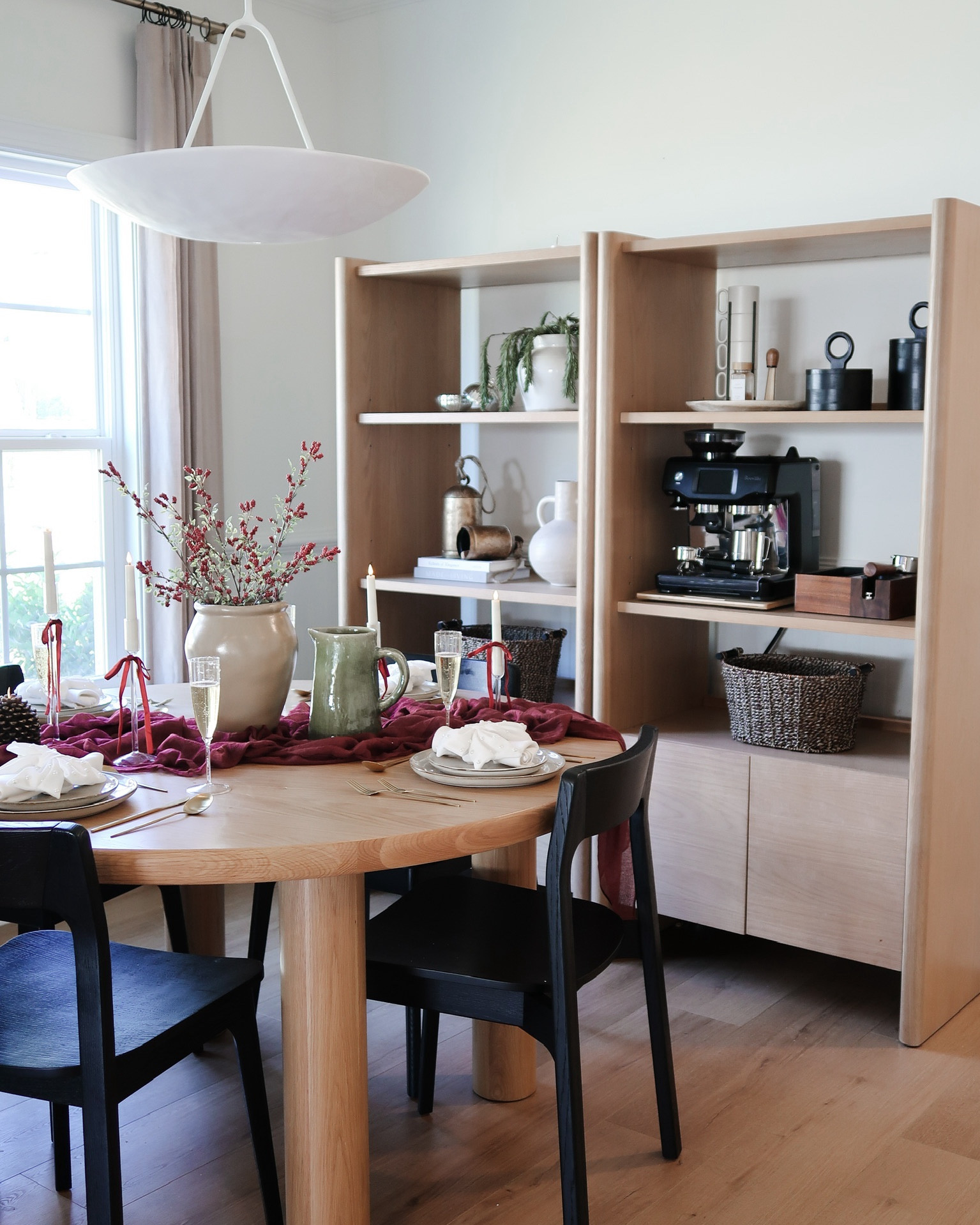My dining room styled for Christmas!!! There is nothing I love more than inviting friends and family into our home during the holiday season and I loveeee styling a tablescape at Christmas! SO FUN!!!!

My dining room table, chairs, and cabinets are from Article, but I have linked all other table styling items for you!

Christmas table, organic modern home, Christmas table styling, Christmas decor, Amazon Christmas. 

#LTKHome #LTKSeasonal #LTKHoliday