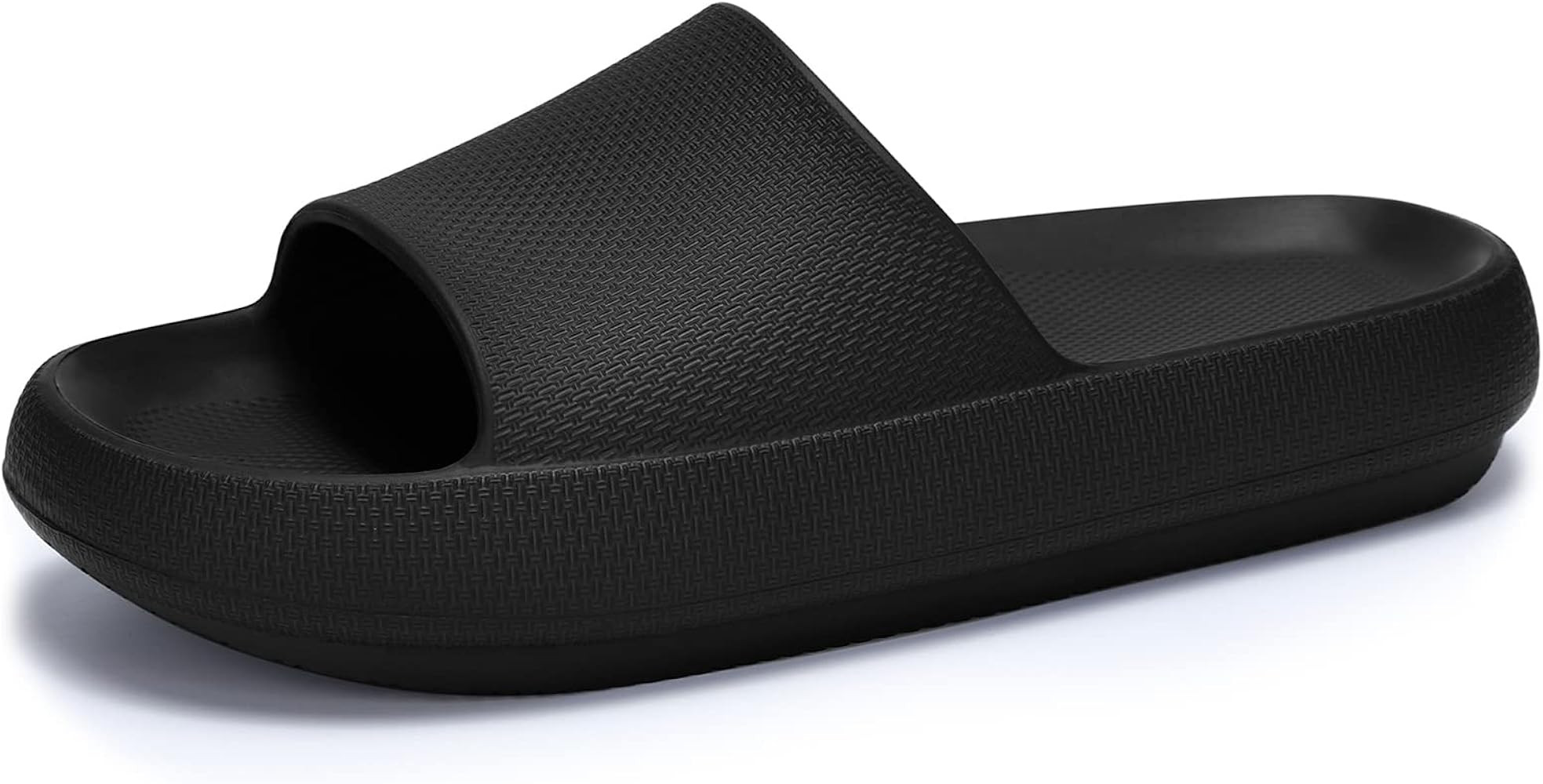 welltree Cloud Slides for Women Men Pillow Slippers Non-Slip Bathroom Shower Sandals Soft Thick Sole | Amazon (US)