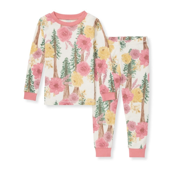 Redwood Floral Organic Cotton Pajamas | Burts Bees Baby
