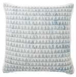 Yonah Handmade Geometric Blue/ White Down Throw Pillow 22 Inch | Scout & Nimble