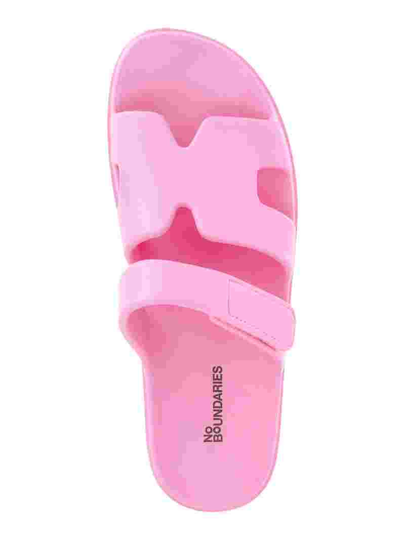 No Boundaries Women's Geo Slide Sandals | Walmart (US)