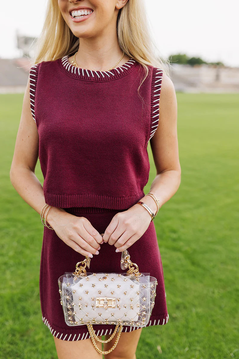 First Down Top - Maroon | The Impeccable Pig