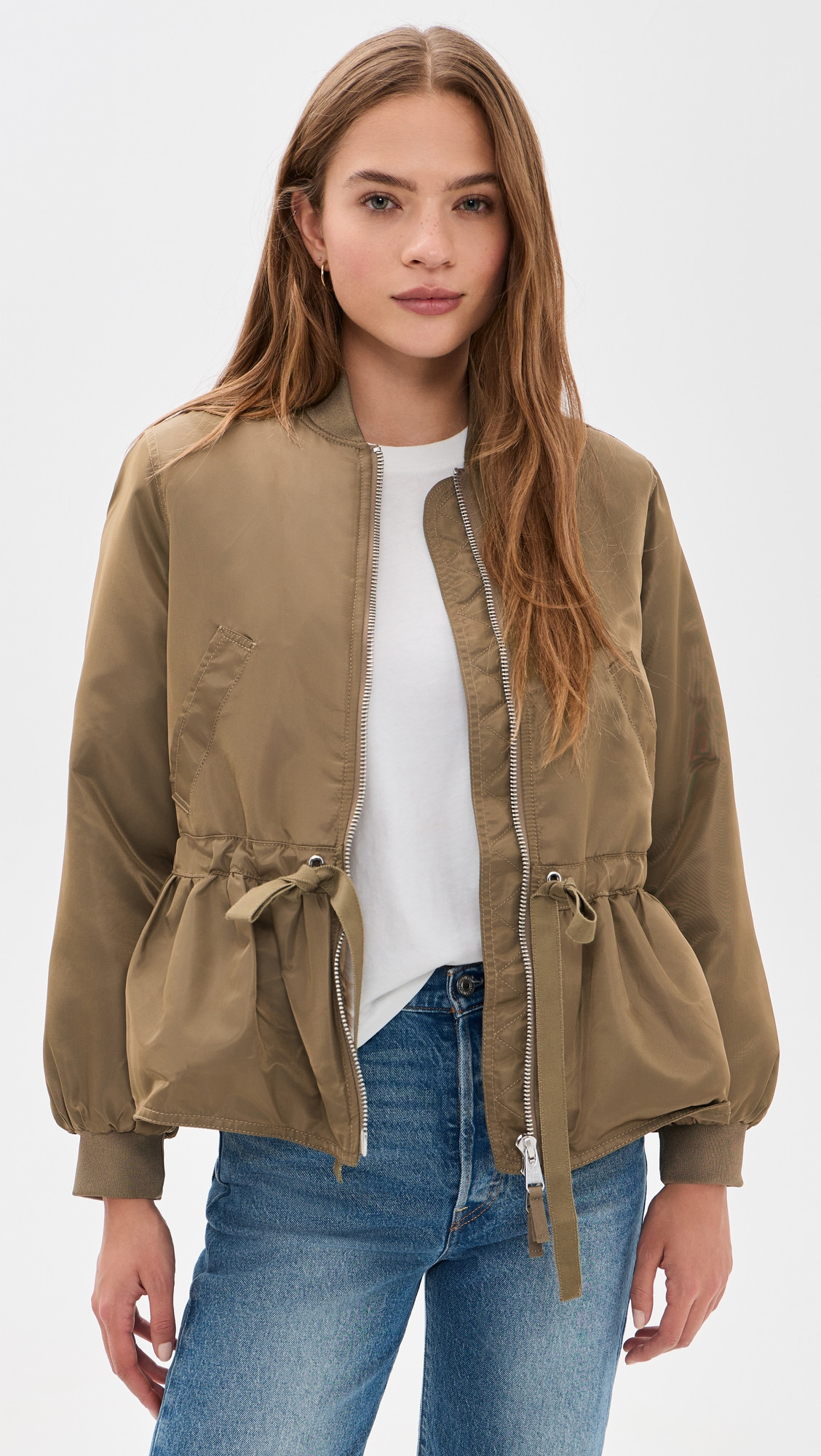 Cinq à Sept Valerina Coat Dark Olive XL | Shopbop