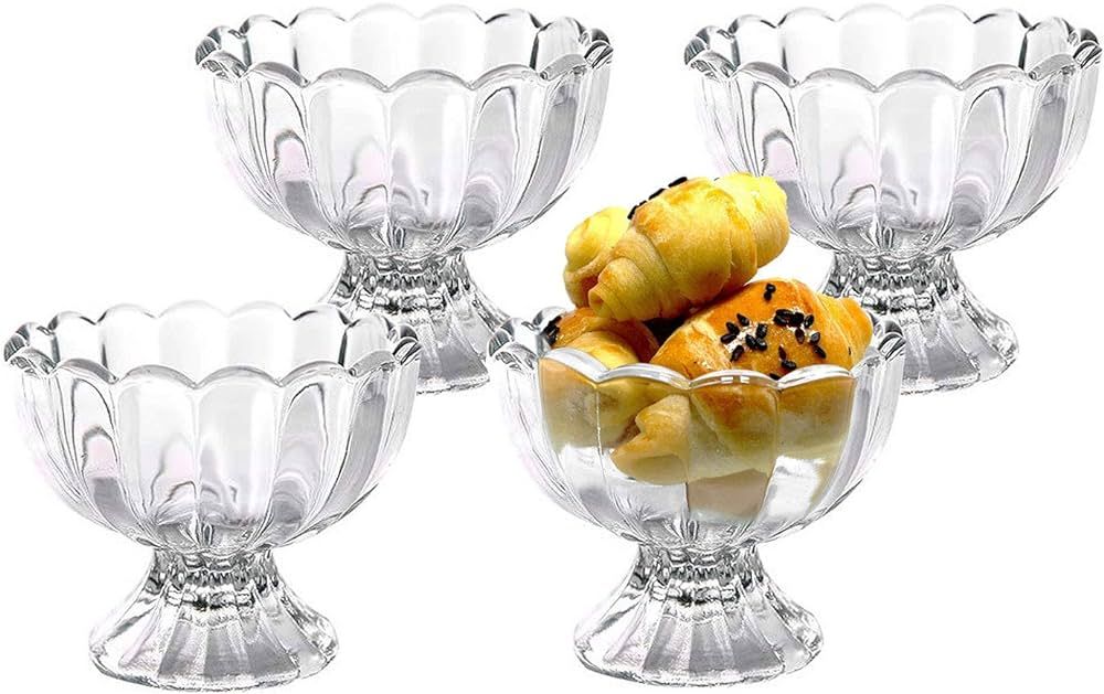VanEnjoy Glass Bowl Set in Safe Package - Mini Prep, Dip, Dessert, Ice Cream, Bar Snack Dish Bowl... | Amazon (US)