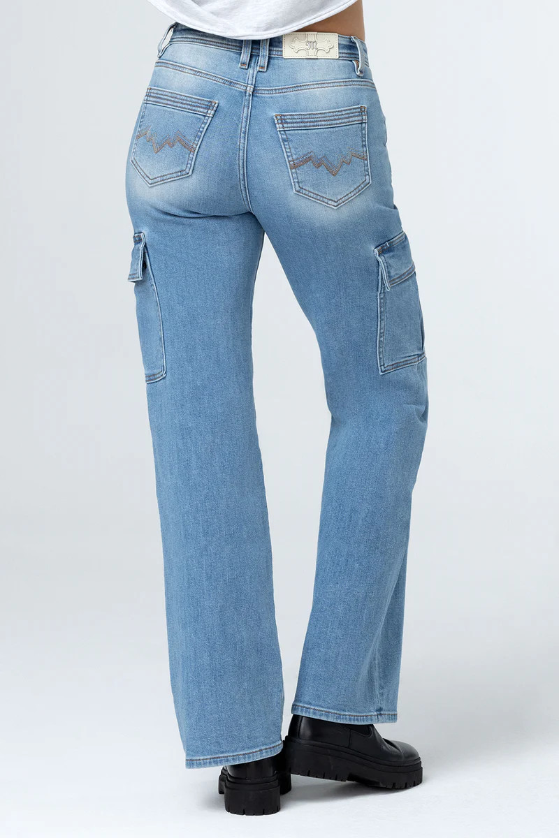 Sleek Denim Cargo | Miss Me