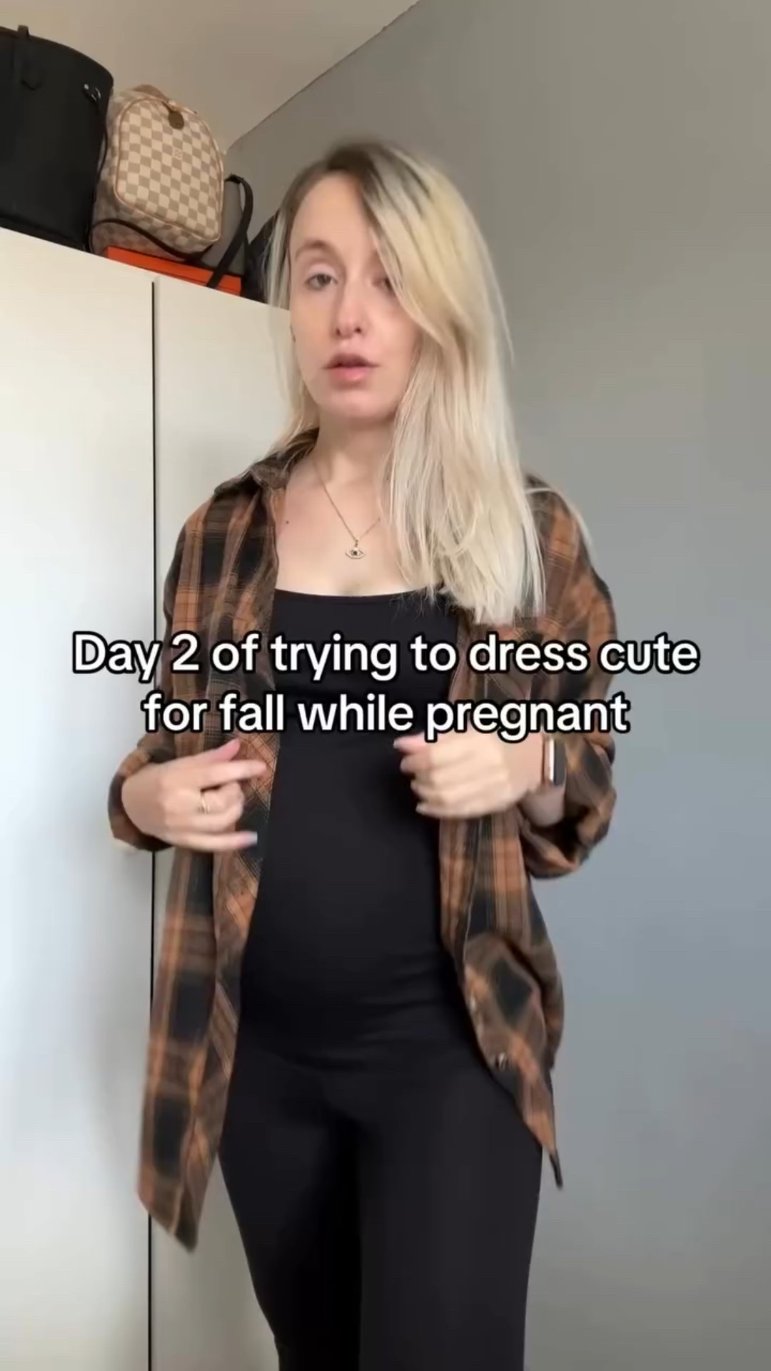 Day 2 of trying to dress cute and cozy for fall while pregnant. Still living in oversized flannel & plaid that I can wear after baby comes. The goal is to buy as little maternity wear as possible. 

#ootd #pregnantootd #stylediary #pregnantstyle #stylediary #falloutfits #casualstyle #autumnootd #bumpfashion #pregnancyootd

#LTKFindsUnder50 #LTKSeasonal #LTKBump