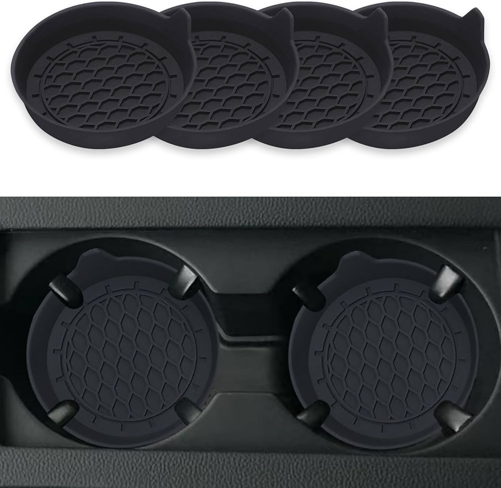 Car Cup Coaster, Silicone Universal Cup Holder Insert with Wonderful Box, Non-Slip Car Cup Holder... | Amazon (US)