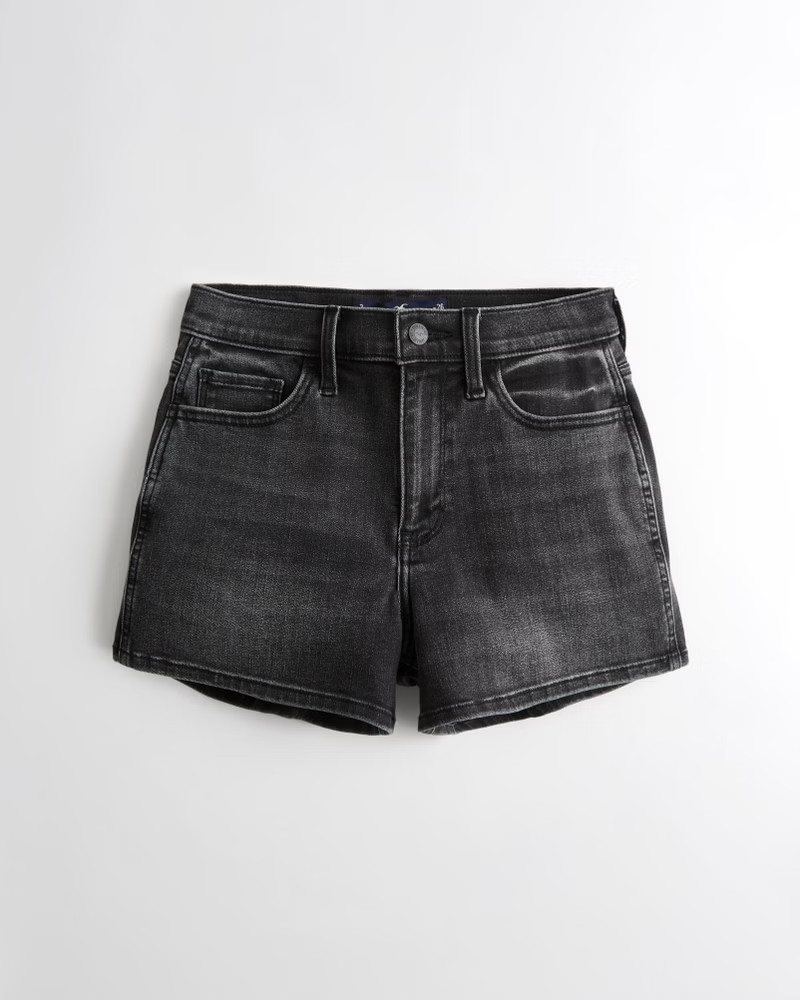 Girls High-Rise Black Denim Short 3"" from Hollister | Hollister (US)