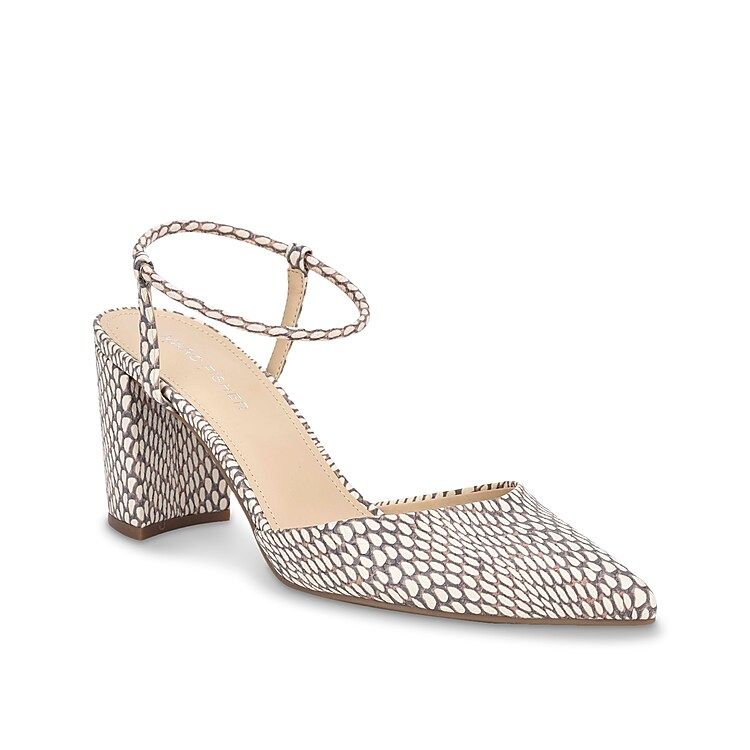 Marc Fisher Callo Pump - Women's - Off White/Taupe Snake Print | DSW