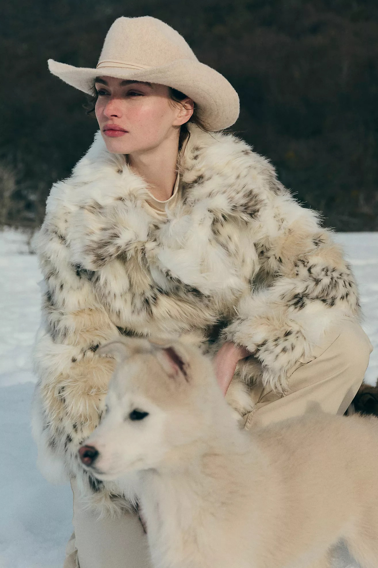 Pilcro Shaggy Faux Fur Coat | Anthropologie (US)