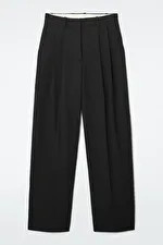 RELAXED TAILORED WOOL WIDE-LEG TROUSERS | COS UK