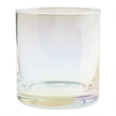 Iridescent Double Old Fashioned Glass | World Market